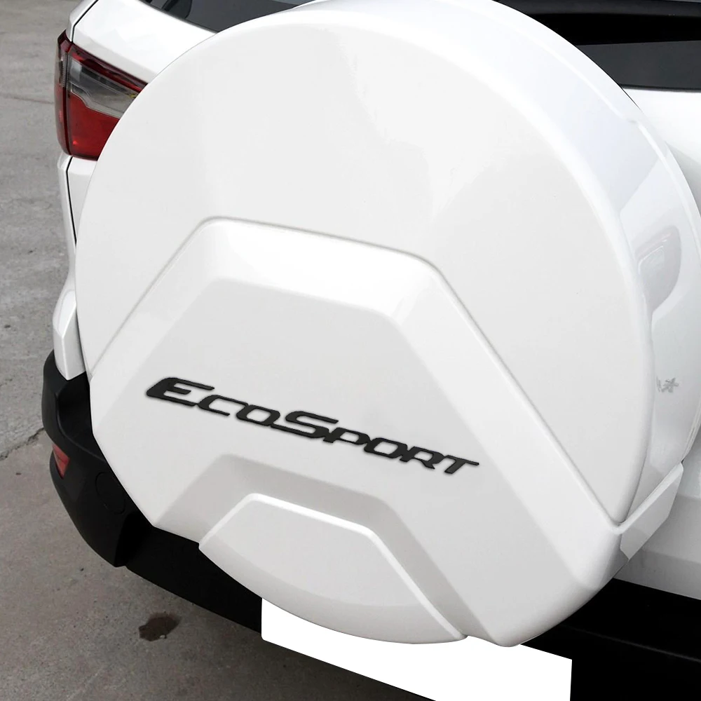 

Car Rear Backup Trie Cover Logo Sticker ABS Chrome Car Rear Trunk Stickers Fit for Ford New Ecosport 2017 2018 2019 Accessories