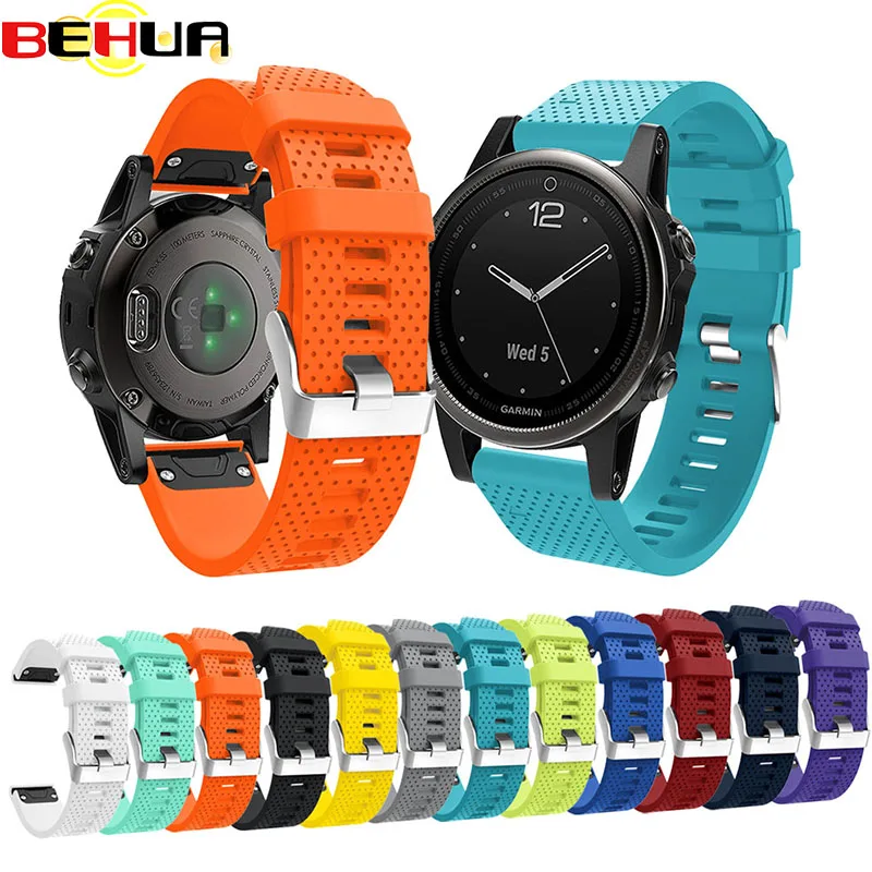  Silicagel Soft Bracelet Wrist Strap for Garmin Fenix 5S GPS Smart Watch band Replacement Silicone 2 - 32826470753