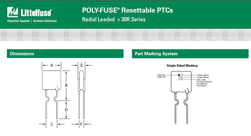 500 шт х 30R160UU 30 V 1.6A PTC POLYFUSE радиальные выводы обнуляемый трансмиттер предохранитель 30R160U