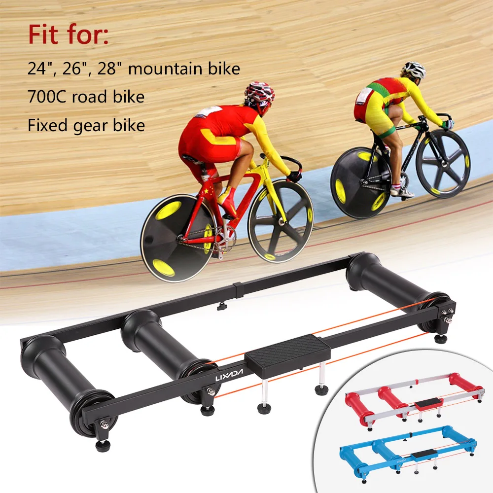 

Lixada Cycling MTB Mountain Bike Indoor Training Station Road Bicycle Exercise Station Fitness Cycling Roller Trainer