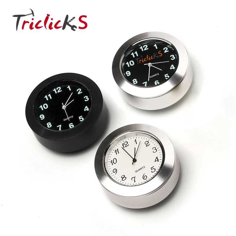 Triclicks 7/8 &quotмотоциклетные часы с циферблатом водонепроницаемые креплением