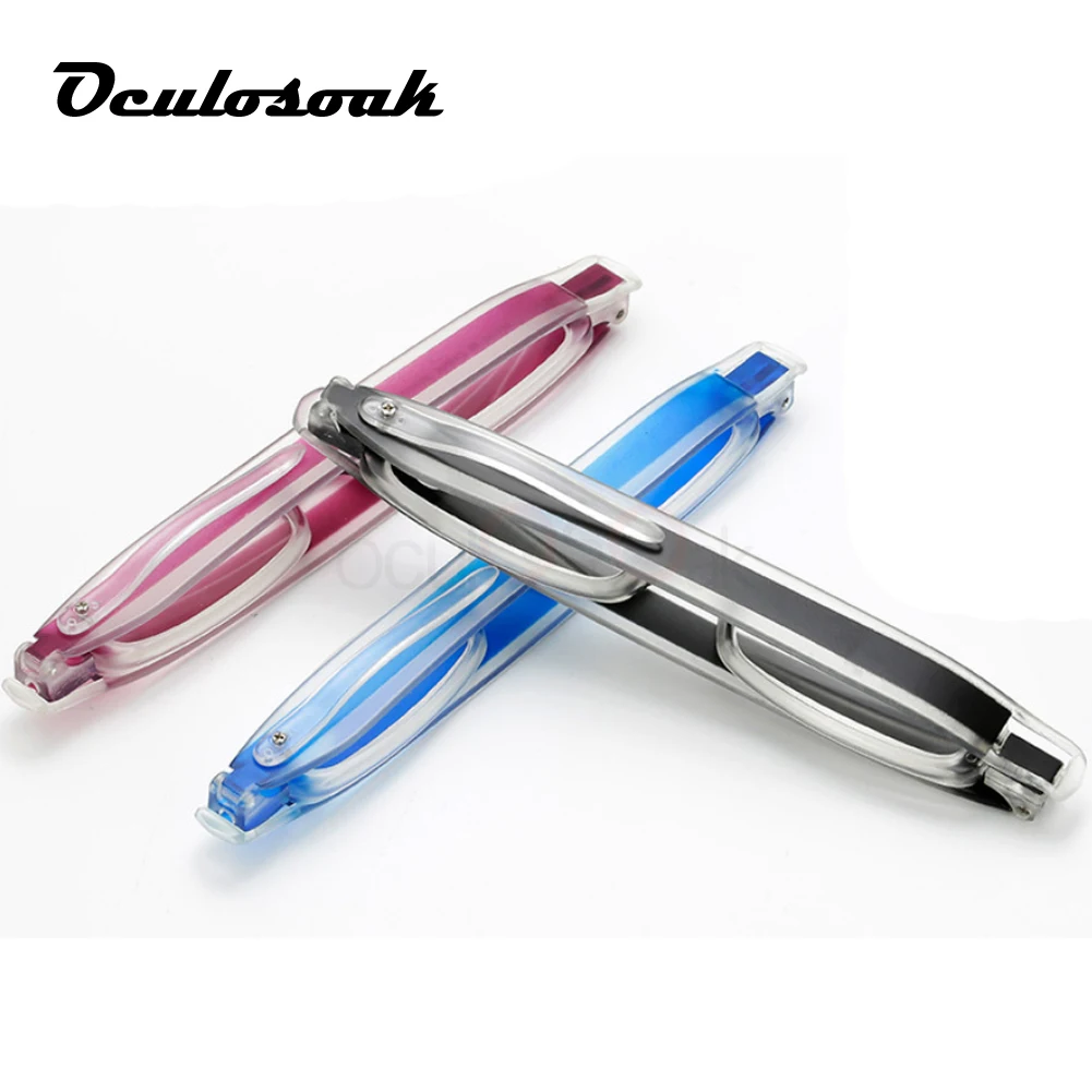

Upgraded 360 Degree Rotation Reading Glasses Ultraportability Mini Slim Folding Eyeglass Spectacles for Old Man Grandmother