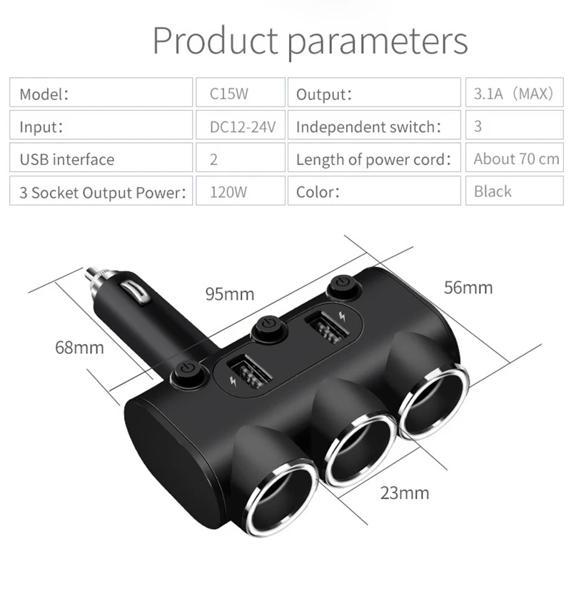 Thbelieve 2018 New Products 2 USB Car Chargers 5V 2.1A Fast Charging Auto-Chargers For Mobile Phone Hot Selling Car Charging (15)