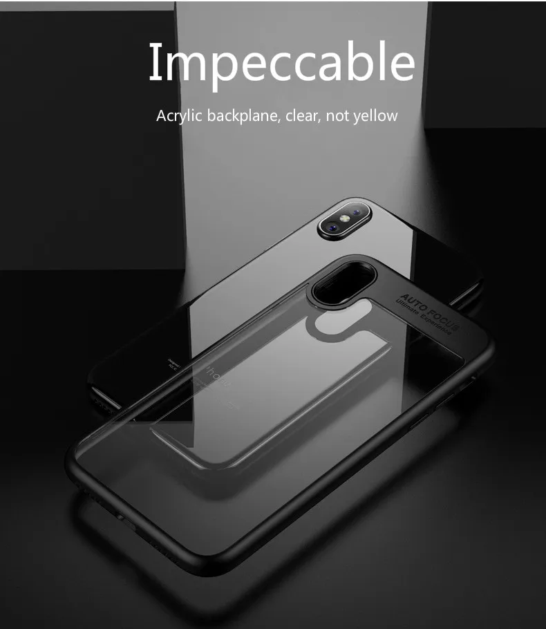 Новинка для IPhone X 6 6p 7 7p мобильный чехол для телефона защитный чехол силиконовый прозрачный ТПУ акриловый задний Чехол для телефона