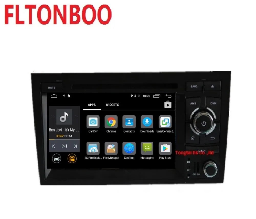 Top 7" Android 9 for AUDI A4 2din car dvd,gps navigation,wifi,radio,bluetooth,Steering wheel Canbus,free 8g map mic,touch screen 1