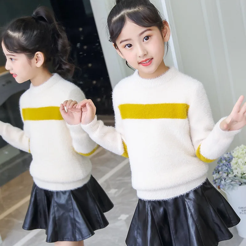 

Girls sweater children's fashion girls knit long sleeve sweater pullover girls sweater baby sweater tiny cottons 2018