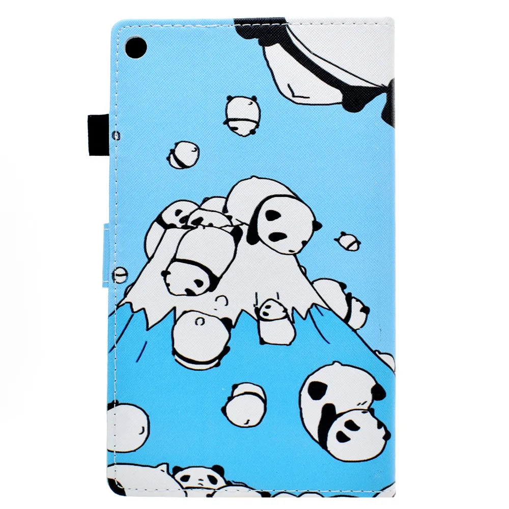 

Universal Leather Stand Case Cover Gift For Kindle Fire HD8 2017 protective Shell/Skin for tabelt pad A30