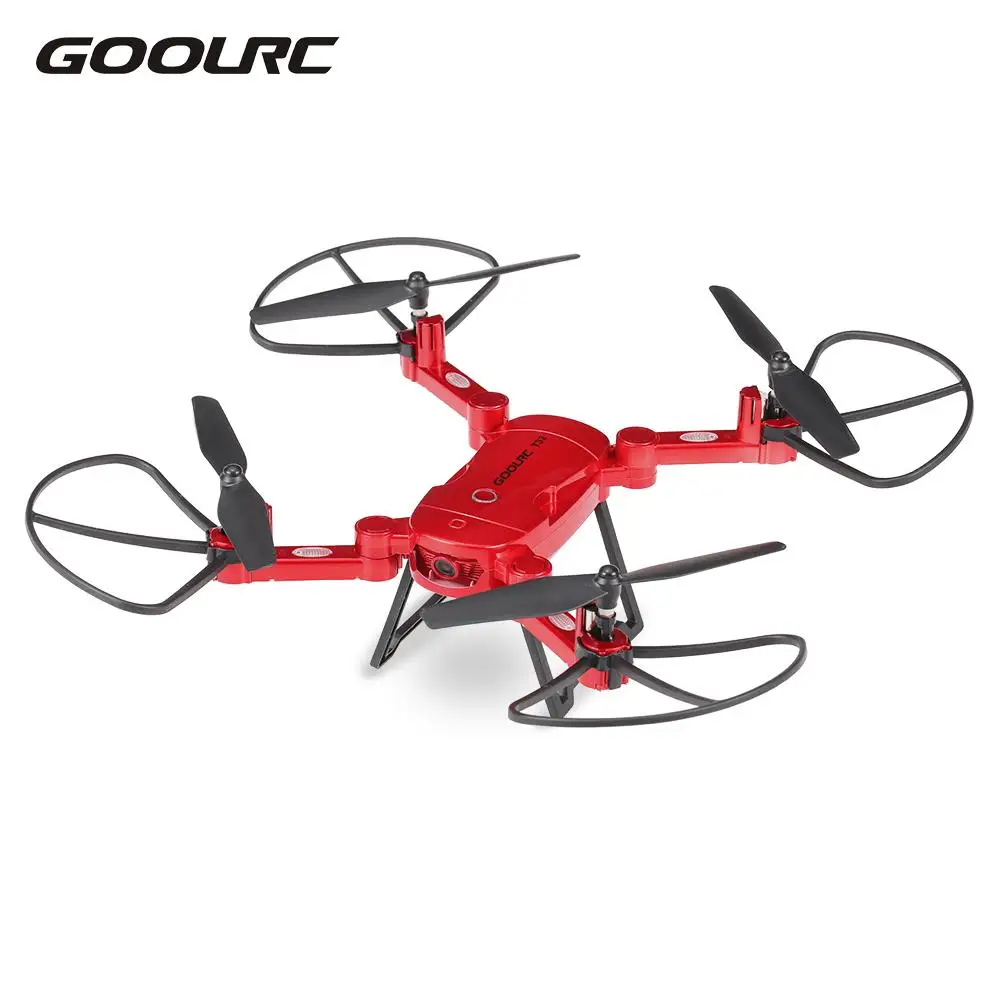 

GoolRC RC Drone T32 Wifi FPV Flight 720P HD Camera Selfie Drone 4CH 6-Axis Gyro Foldable RC Quadcopter Height Hold G-Sensor