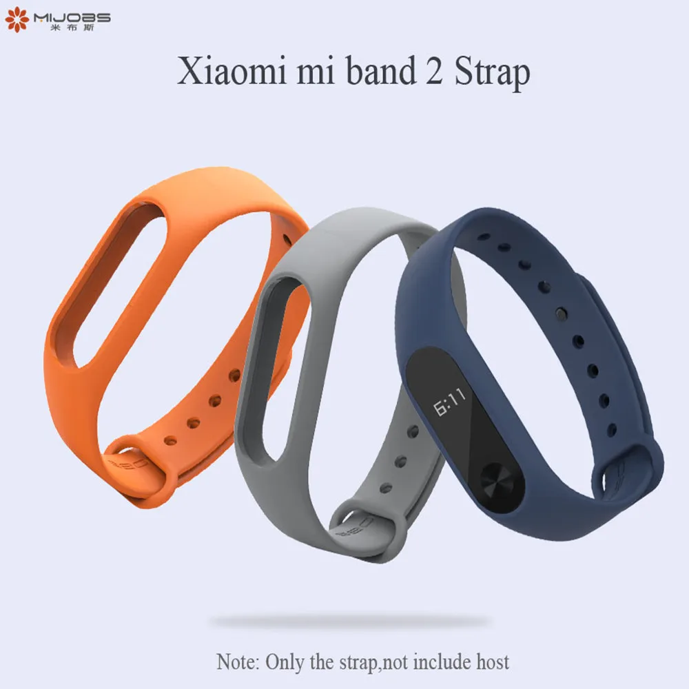 

Mijobs Bracelet for Xiaomi mi band 2 Strap Silicone Wrist strap for Miband 2 Correa Smart Accessories Mi band 2 Strap Bracelet