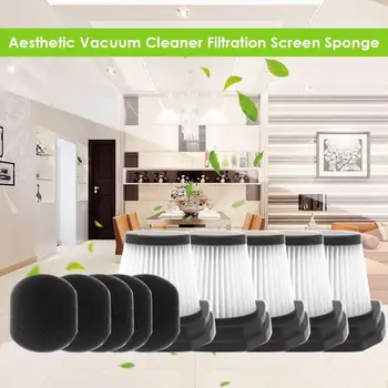 

5pcs/set Filtration Screen+5pcs Filter Sponge for Midea U1 Vacuum Cleaner Mop