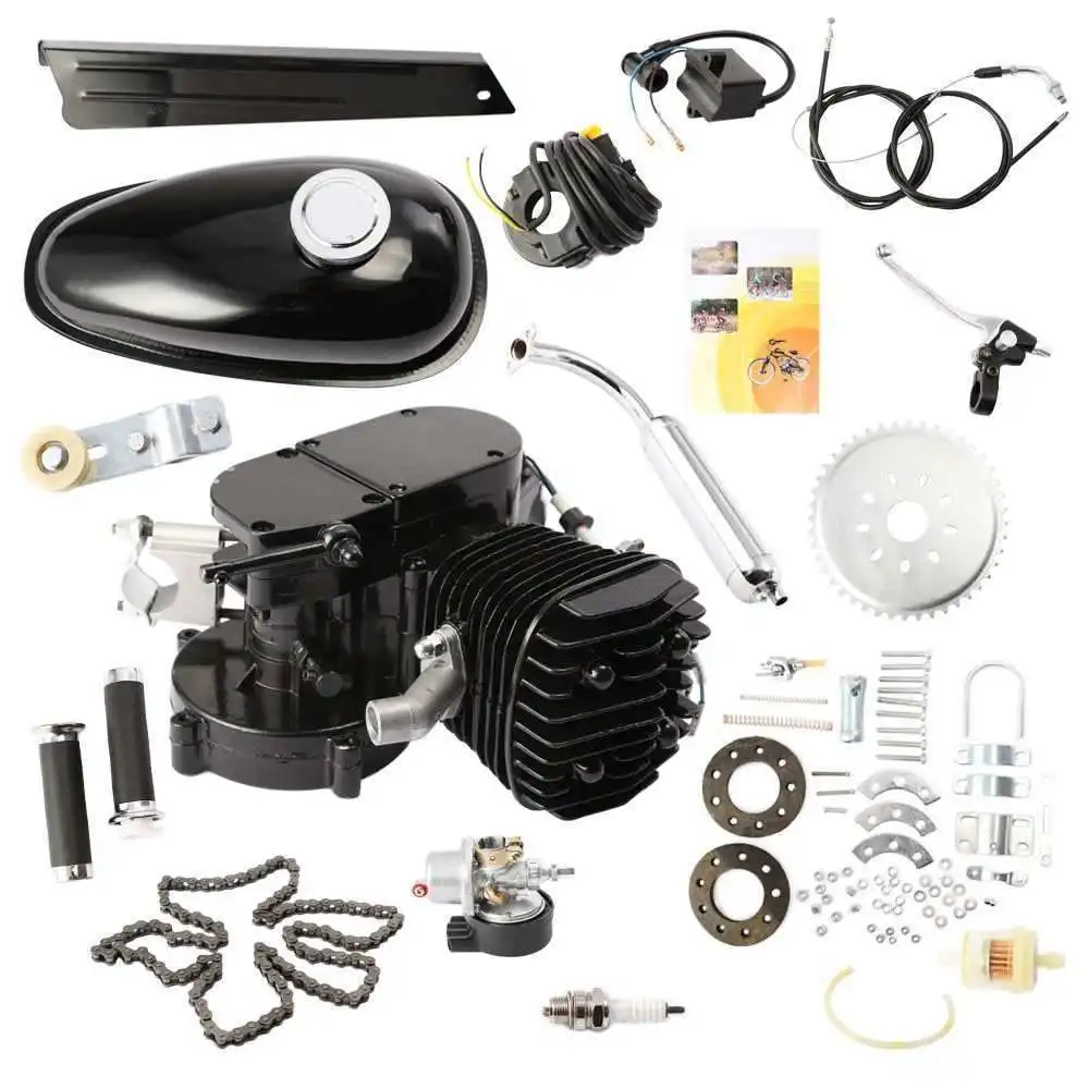 2019 rushed 80CC 2 STROKE MOTORIZED BICYCLE CYCLE PETROL GAS ENGINE MOTOR KIT MOTORIZED NEW