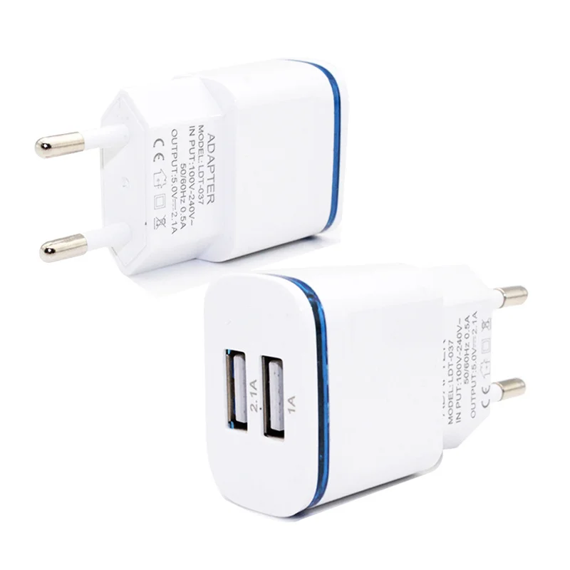 1 шт. штепсельная вилка европейского стандарта 2 порта USB зарядное устройство Blu ray