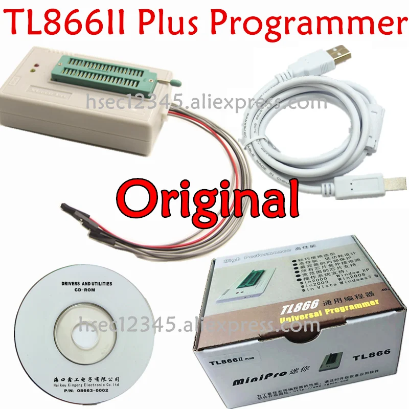 Новый оригинальный XGecu TL866ii Plus usb isp программатор NAND TSOP48 адаптер розетка minipro TL866CS