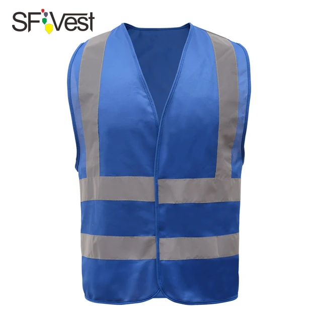 High visibility blue safety vest reflective: Stay Safe and Be Seen!
