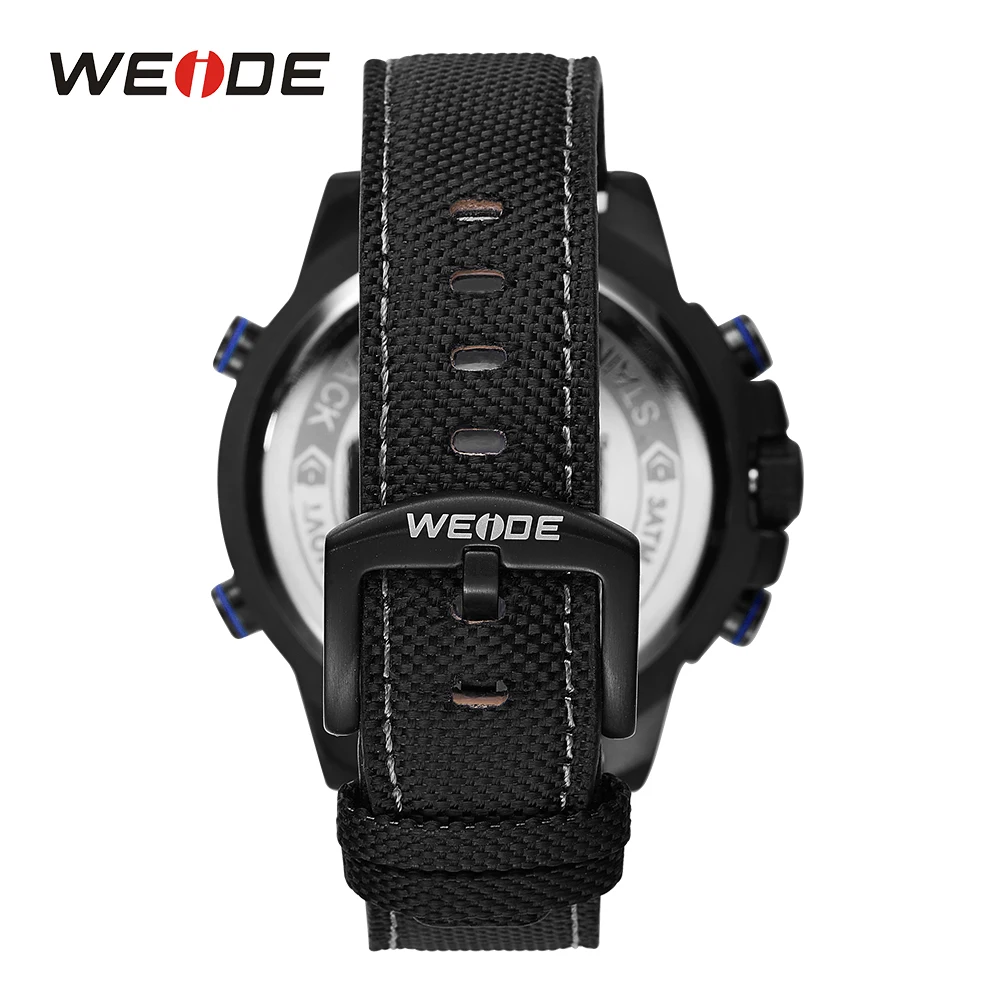 WEIDE New Quartz Mens Hot Selling Fashion Casual Top Luxury Brand Wrist Watches Clock Military Army Sports Nylon Strap Clock