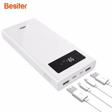 Besiter(BST-K6X) 20000mah Portable Phone Charger For Smart Phones External Dual USB Battery Charger Battery Bank