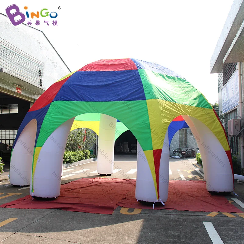  8*4.5meters big inflatable arch tent colorful inflatable spider dome tent for events- toy tent