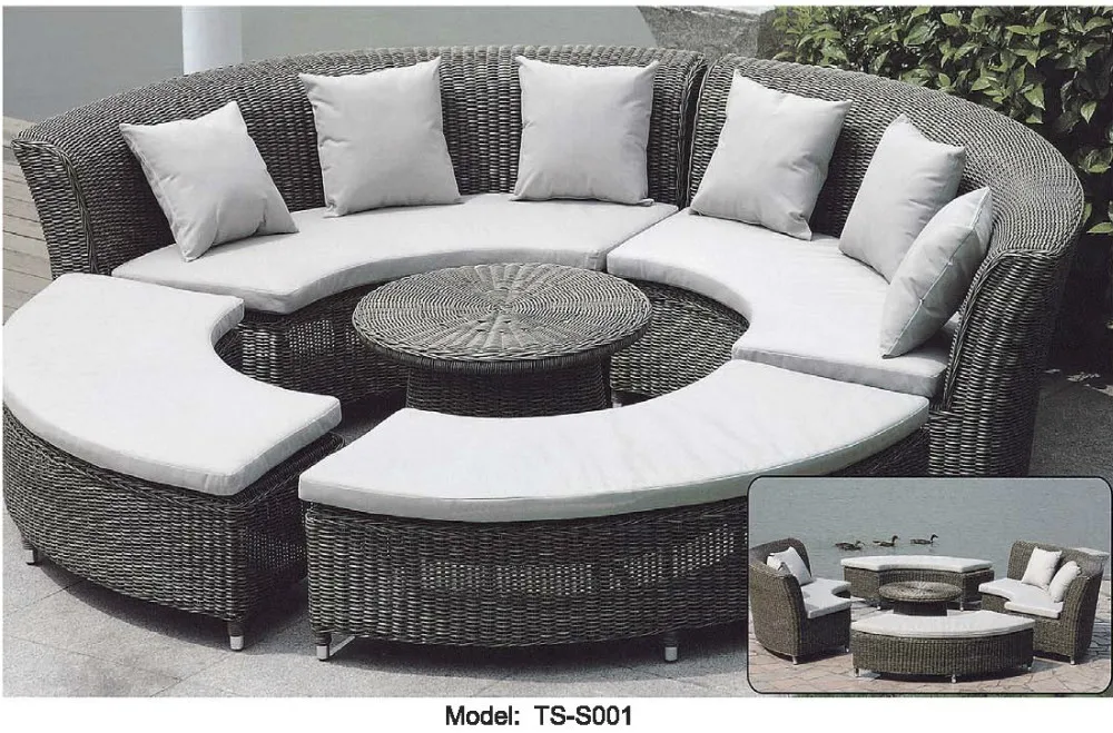 outdoor furniture sofa set garden sofa set-in Garden Sofas from