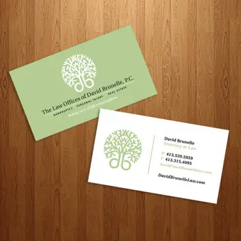 

250g paper business card, matte finished, right angle, 4C/4C full color.