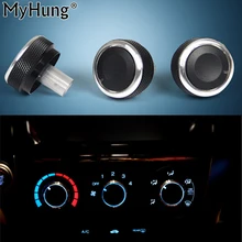 Автомобильный аксессуар, регулятор тепла, ручка кондиционера для автомобиля, ручка переменного тока для Honda City 2008-, 3 шт., алюминиевый сплав, автомобильный стиль