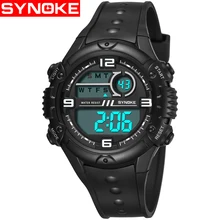 SYNOKE, мужские часы, спортивные часы, светодиодный, цифровой, 50 м, водонепроницаемые, повседневные, G, спортивные, ударные, мужские часы, Relogios, мужские часы
