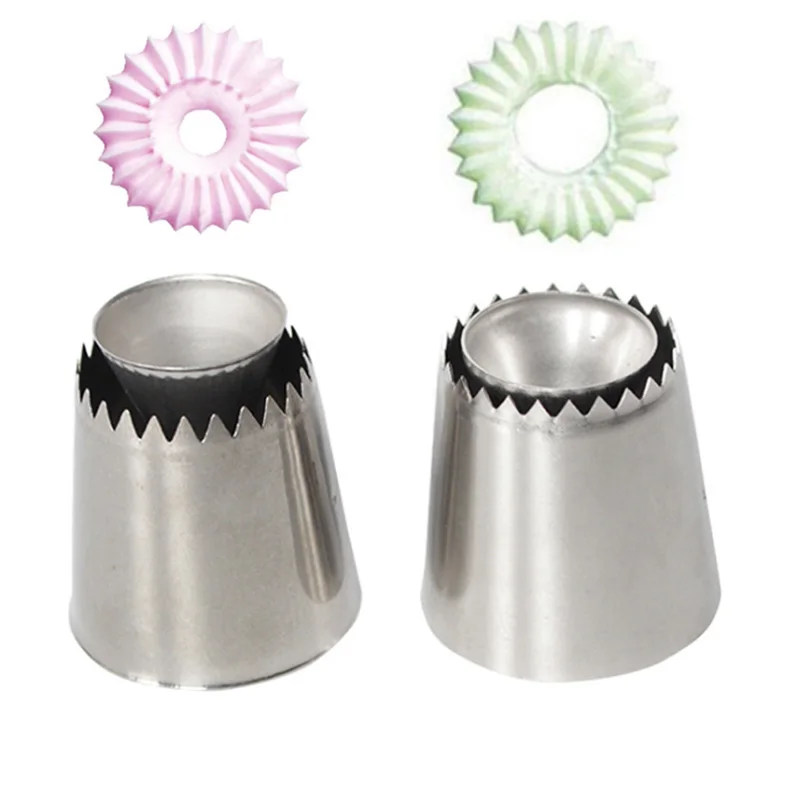 

Cookie Biscuit Russian Icing Piping Nozzles 1PC Ice Cream Pastry Tips Cake Mold Cake Decorating Tools Kitchen Gadgets