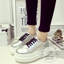 Soft Leather Cheap Women Shoes 2016 Outdoor Thickness Bottom Solid Color Women’s Shoes Commuter Plain Brand Shoes Woman Pu Adult