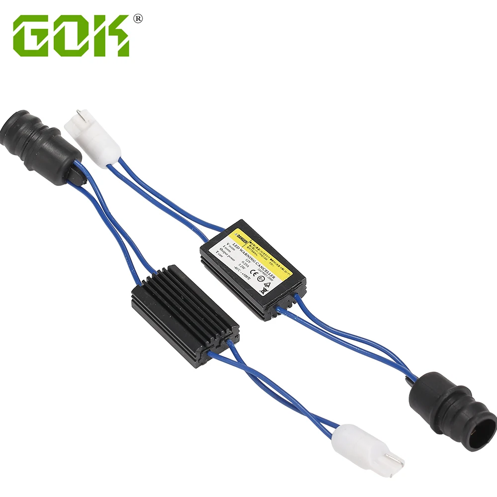 2Pcs LED WARNING CANCELLER 501 T10 W5W WEDGE NO CANBUS OBC ERROR LOAD