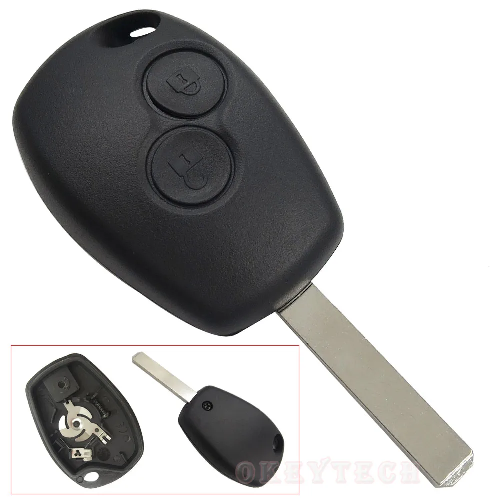 3 button remote key FOB shell/case+blank Fits Renault Clio Kangoo Megane Modus 