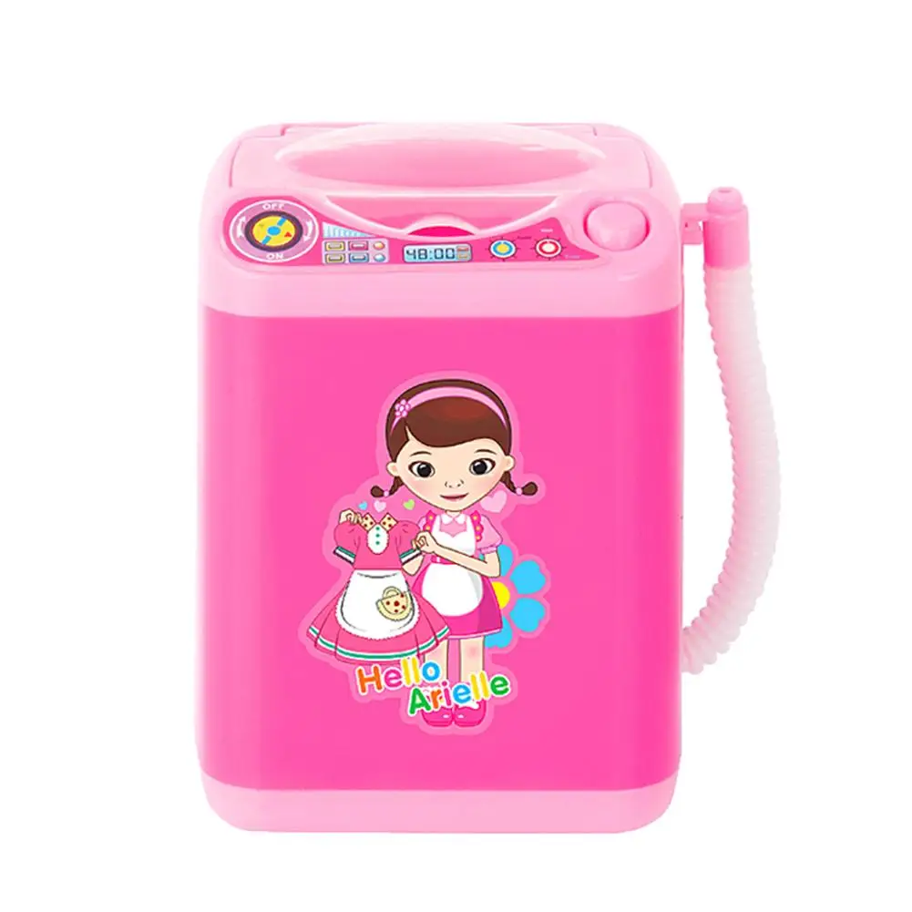 Mini Washing Machine Toy Electric Children's Pretend Play Toy Little Girl Gift Toys For Children Interesting Interaction