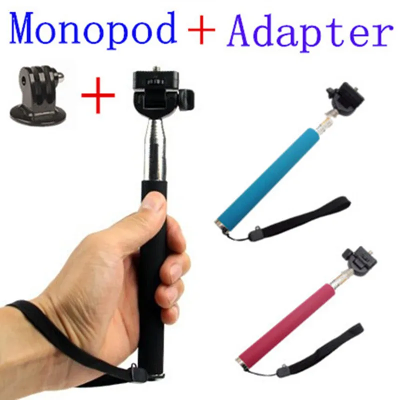 

CENINE Extendable Selfie Stick Handheld Palo Perche Selfies Monopod Self For Gopro Hero 5 4 3 Xiaomi Yi Sjcam Sj4000 Accessories