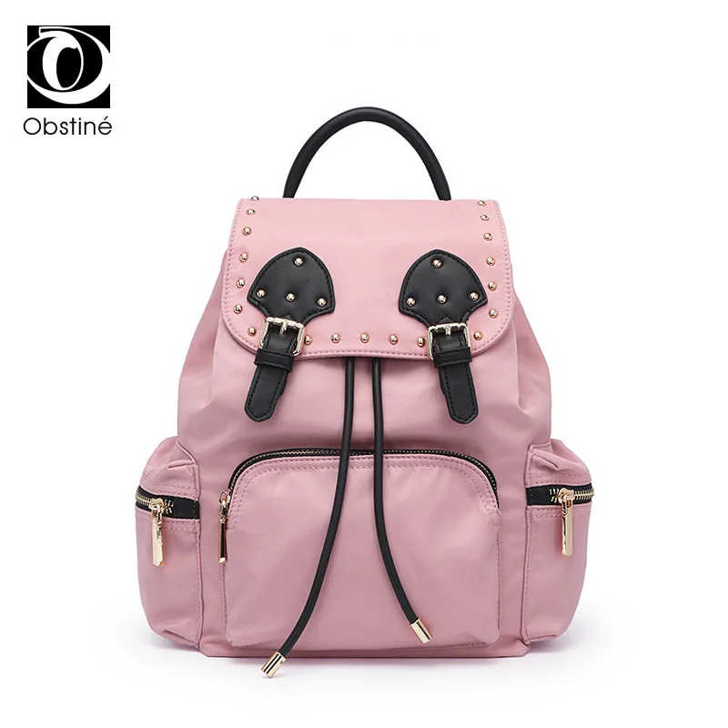 

Rivet Women Backpack Pu Leather Small Casual Travel Backpack Cool Luxury Designer Back Pack for Woman Waterproof Bagpack Bags