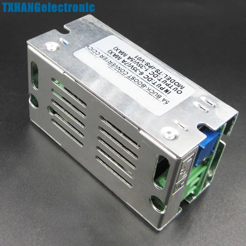

5A DC 6-35V 1-35V Auto Boost Step Up Down Converter Module Voltage Aluminum Case adjustable power supply Voltage Regulator