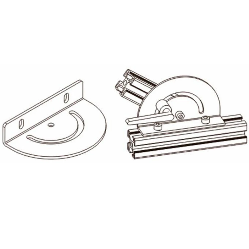 1 шт. 180 градусов рулевая Соединительная пластина угловой кронштейн с/без винтовой гайки для алюминиевой экструзии 3030 4040 серии