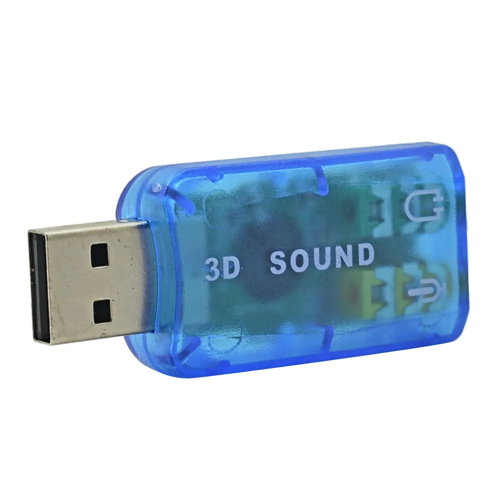 MJTEK мини внешняя 3D USB звуковая карта 5,1 канальный адаптер звуковой карты 3,5 мм динамик микрофон наушники интерфейс для ПК компьютер