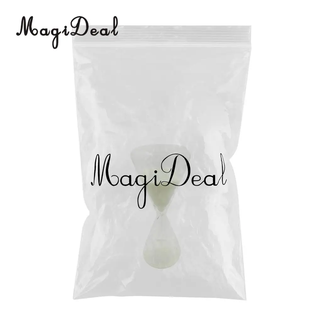 MagiDeal 1 Minutes Crystal Glass Hourglass Sand Timer Clock Home Desk Decor Kids Toy Xmas Gift Glow at Night
