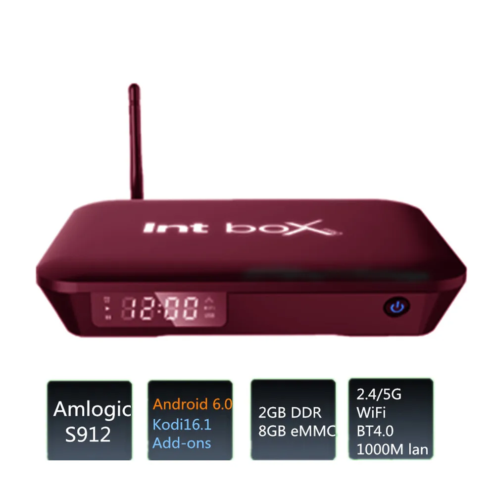 

Android TV Box 2GB RAM 8GB 16GB ROM 4k Amlogic S912 Octa Core 2.4G/5GHz Dual WIFI can support IPTV Arabic brazil europe russian