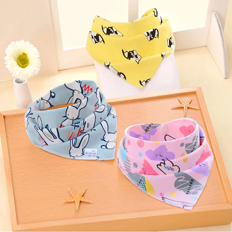 

Cartoon Baby Triangle Baby Bibs Baby Accessories Baby Feeding Apron Triangle Baby Bibs Feeding Scarf Bib Collar Bib Burp Cloth
