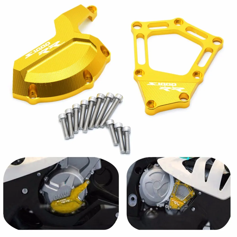 GOLD Motorcycle Engine Stator Starter Cover Slider Protector Cover For BMW S1000RR HP4 K42 K46 2009 2010 2011 2012 2013 2014 15