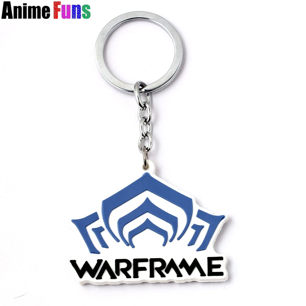 

Game Warframe Silicone Keyring Pendant Key Ring Key Chains Charm Jewelry For Car Bag Key Accessory Gift