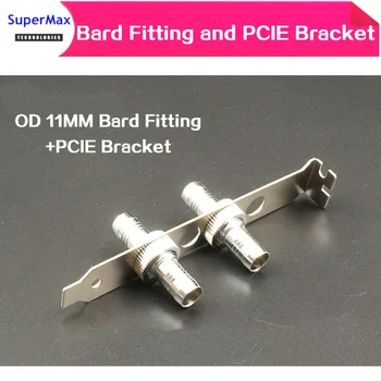 

Water Cooling Two-Touch G1/4 Thread Connector for Tube Barb fitting + PCIE Bracket OD8MM/11MM