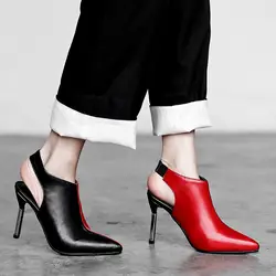 2019 г. Новые Модные Простые цветные туфли на высоком каблуке, Женская удобная повседневная обувь на шпильках с острым носком