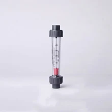 40-400л/ч 20 мм внутренний диаметр гнездо пластиковый трубопровод Тип Жидкий Поплавковый расходомер ротаметр расходомер длина 200 мм