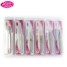 Звездные цвета ложные щипцы для ресниц Pro Lashes picker диагностический инструмент норка для ресниц твитер