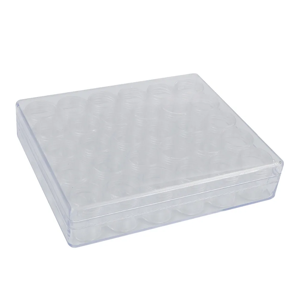 

DoreenBeads Rectangle Acrylic Clear Transparent Box Beads Display Storage Container W/Lid 16x13.5x3.5cm 1PC (30 small boxes)