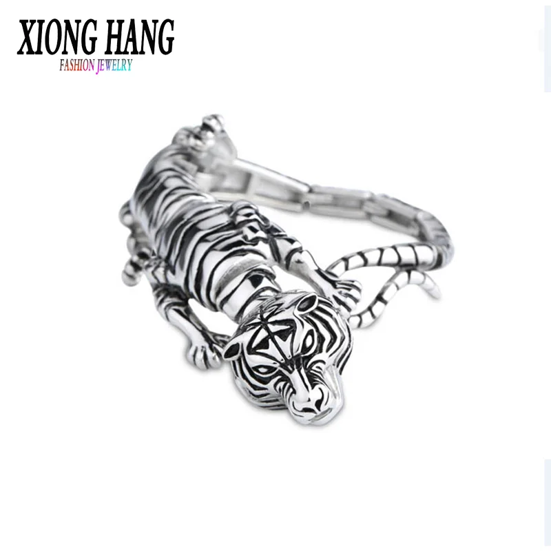 XiongHang браслеты из нержавеющей стали и браслеты тигр очень яркие браслеты для мужчин винтажные браслеты браслет подарок оптом