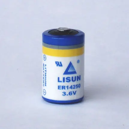 

6pcs/lot LISUN ER14250 1/2AA 3.6V 1200mAh lithium industrial PLC,ETC Things sight positioning device battery meter