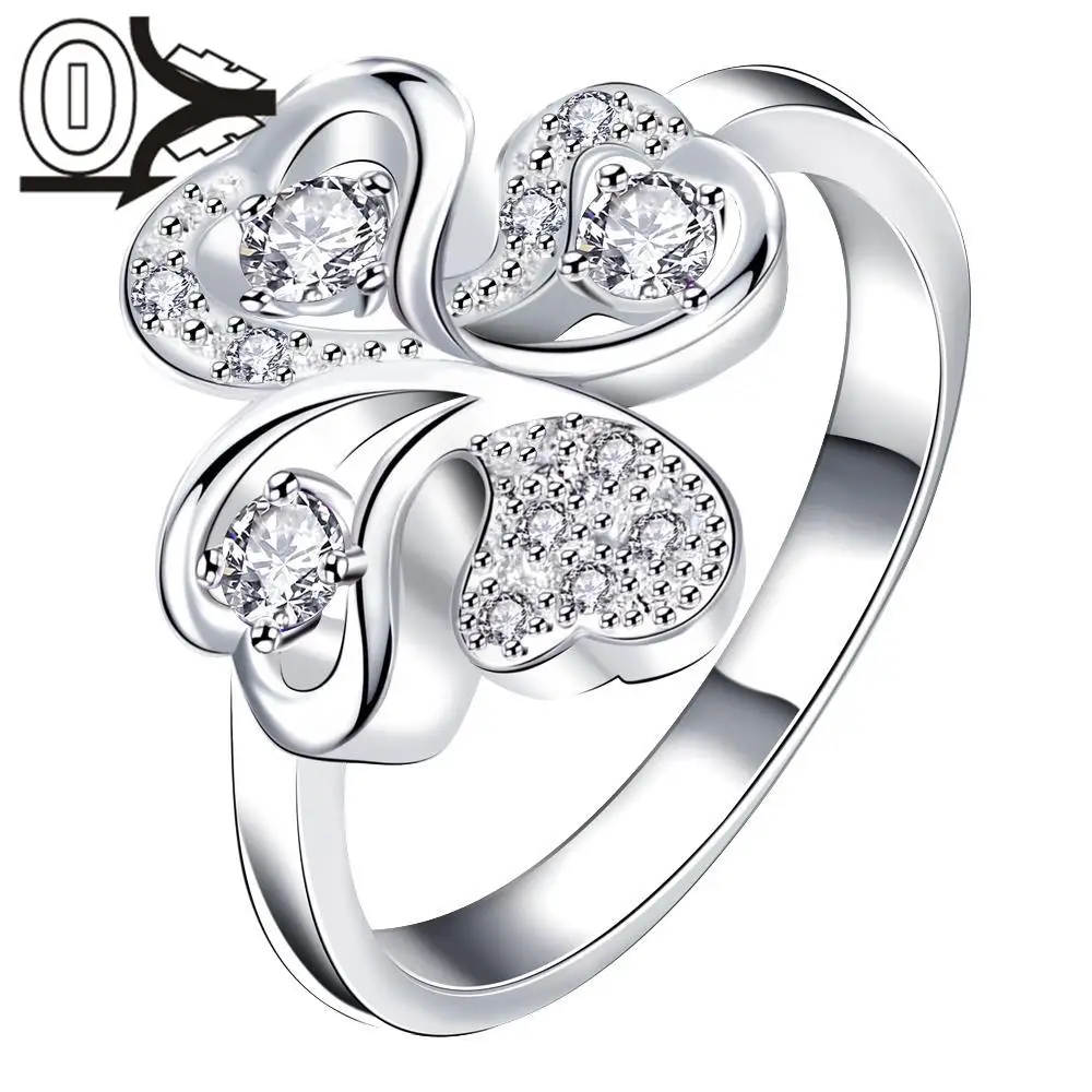 R062 C High Quality Silver Plated Ring,Silver Finger Rings for Women