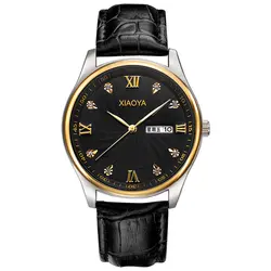 XIAOYA новый модный бренд Повседневное классический стиль кожаные женские часы мужские часы лучший бренд класса люкс Relojes hombre 2018 часы