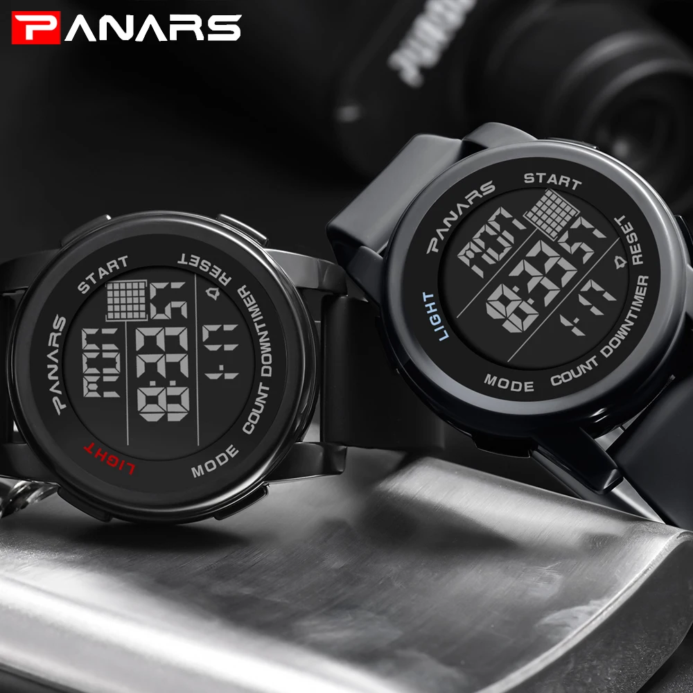 Sport Digital Watches Men Watch PANARS Brand Sports Watch for Men's Waterproof Relojes Hombre 8100 Gray Digital Military Watches Sport Digital Watches Men Watch PANARS Brand Sports Watch for Men's Waterproof Relojes Hombre 8100 Gray Digital Military Watches